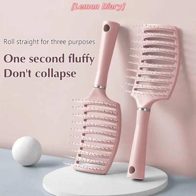 แอลดี| Detanglere Hairbrush Professional Womenb แปรงผมเปียกนวดหนังศีรษะแปรงสําหรับช่างทําผม Hairdressing เครื่องมือใหม่