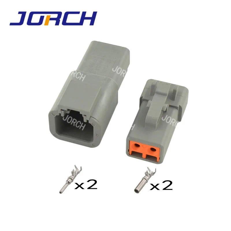 J DEUTSCH 2Pin DTP04-2P DTP06-2S เชื่อมต่อรถยนต์ DTP Series 2 Way หญิงชาย Receptacle 2P