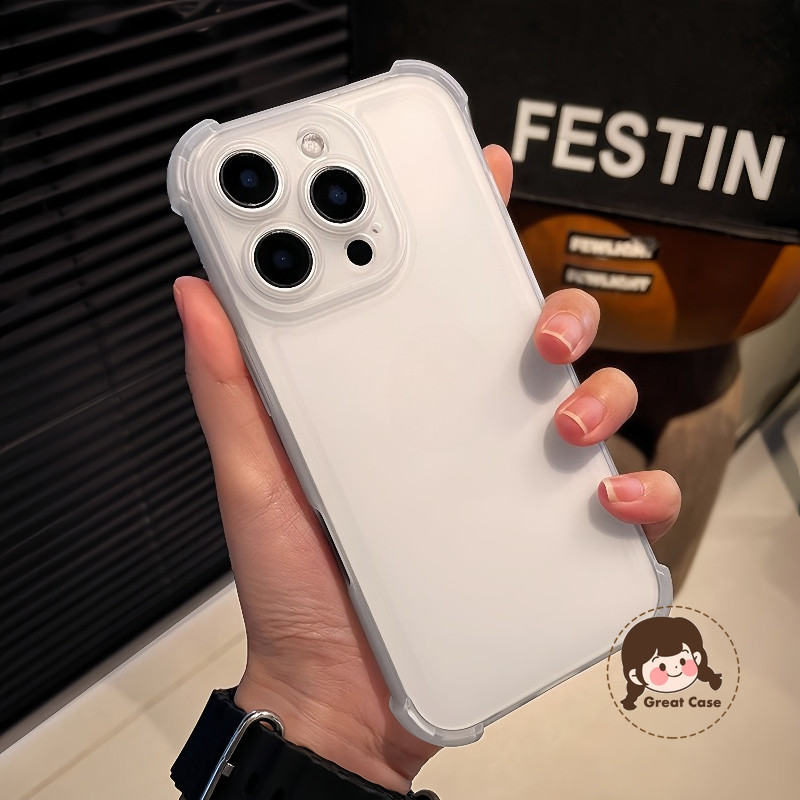 Ice Mist เคสโทรศัพท์สําหรับ iQOO 15 Ultra 13 12 Pro Neo 11 10 Pro 9 9S Pro 8 Pro 7 SE 5G 4G Frosted Clear ฝาหลังสี่มุมรวมทุกอย่าง Anti-fall Soft Casing