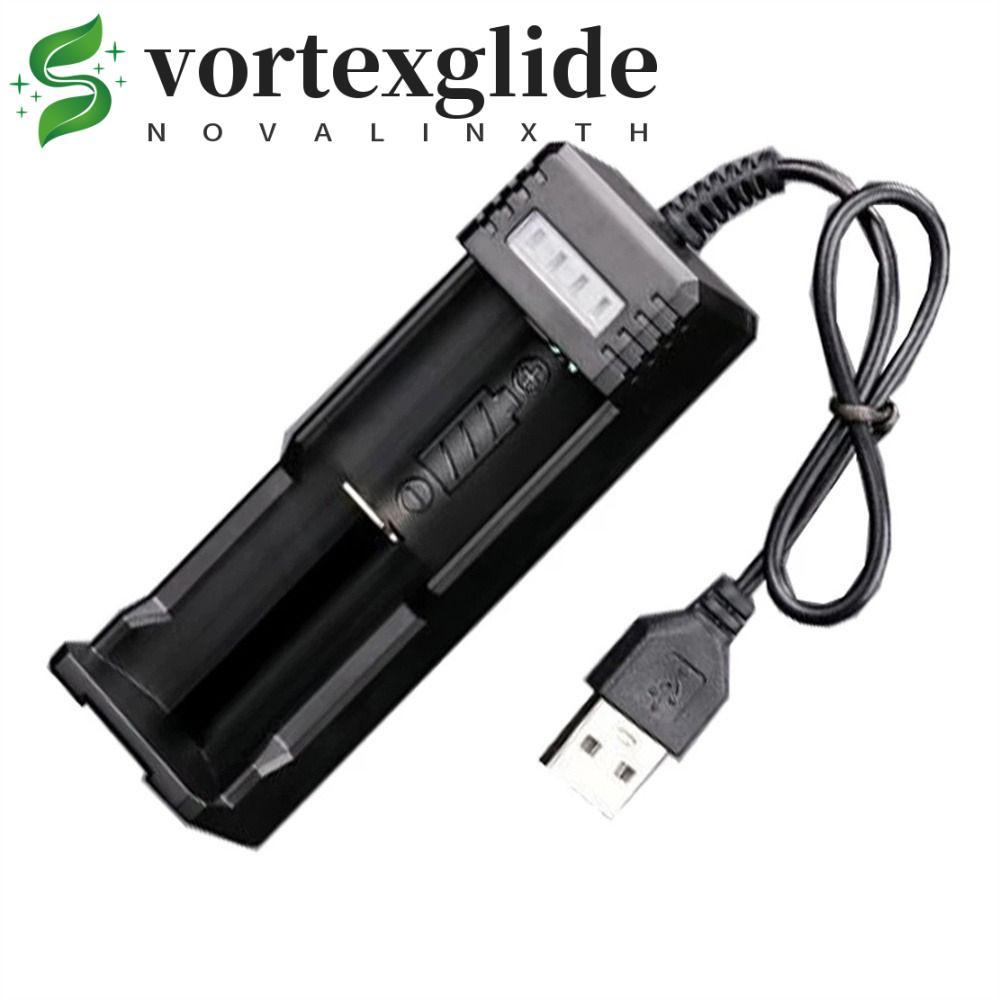 VORTEXGLIDE แบตเตอรี่เครื่องชาร์จ USB 3.7V-4.2V อัจฉริยะชาร์จเครื่องชาร์จอัจฉริยะ 18650 แบตเตอรี่ 86