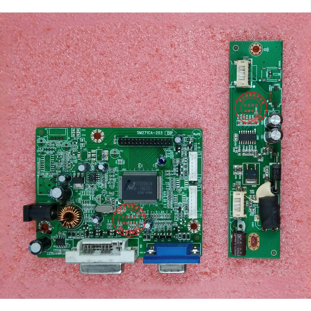 Original AOC E2797V บอร์ด SM271CA-203 เมนบอร์ด 715-LE1043-AXM-2 บอร์ดแรงดันไฟฟ้าสูง