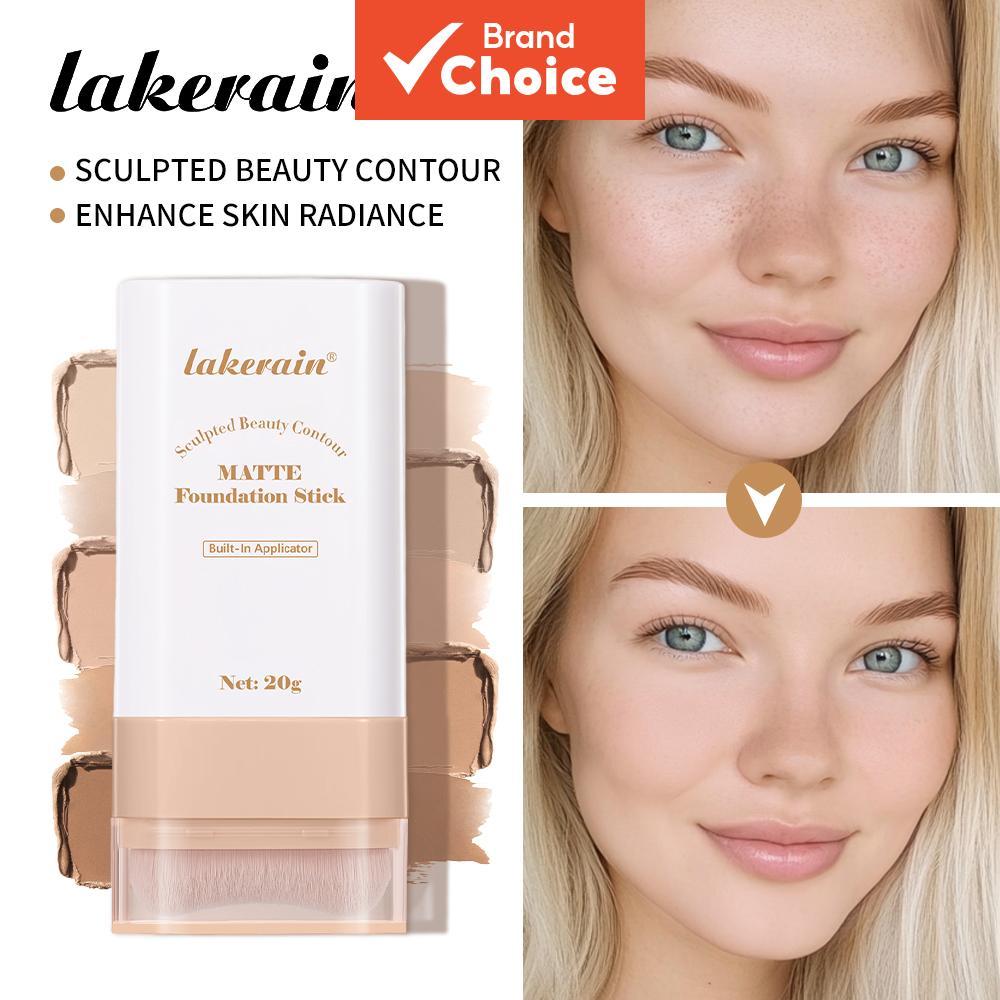 Lakerain 2-in-1 Foundation & Concealer Stick | 2025 Holiday Glam กันน้ํา ให้ความชุ่มชื้น หัวคู่ พร้อ