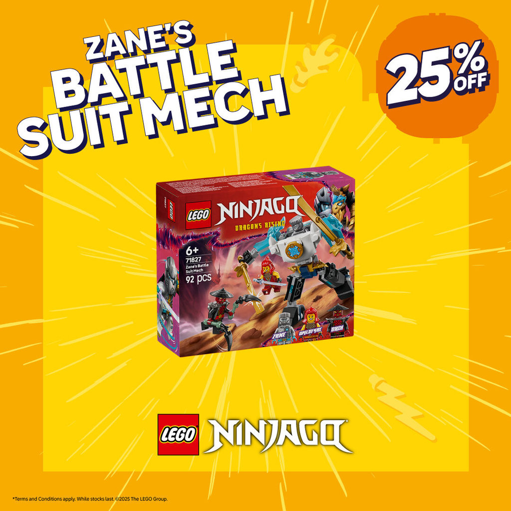 LEGO NINJAGO 71827 Zane's Battle Suit Mech (92 Pieces)