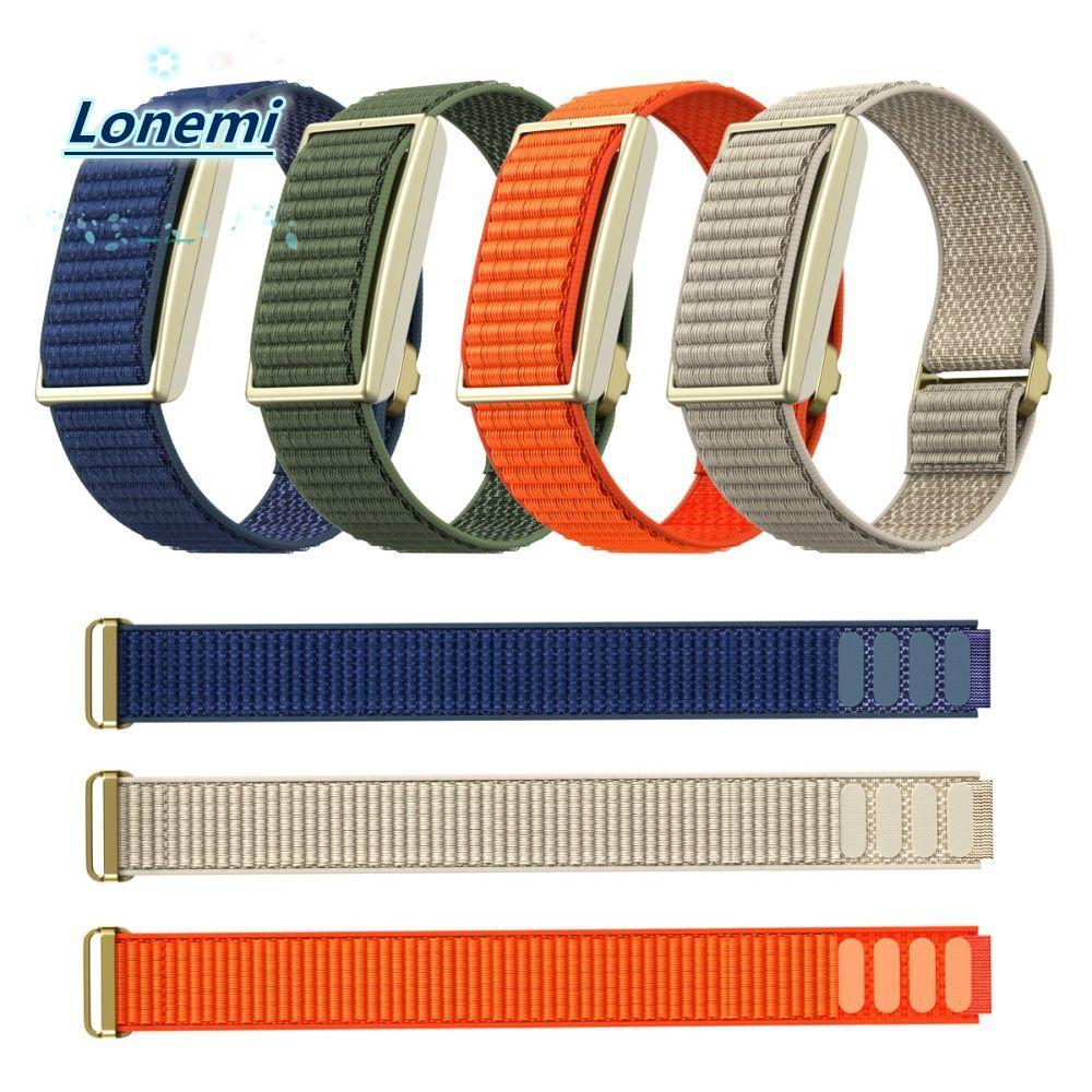 LONEMI Fitness Tracker Strap, Breathable Loop Design Sport Band,ไนลอนปรับสายรัดข้อมือสําหรับPolar Lo