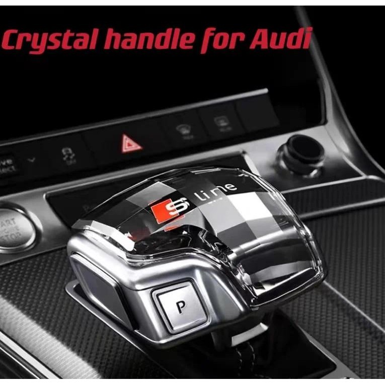 1pcs คริสตัลเกียร์ Shift Knob สําหรับ Audi Q7 A6 Q8 SQ5 A5 A4 S4 RS5 RS6 A7 SQ8 2016-2024 เกียร์ Lev