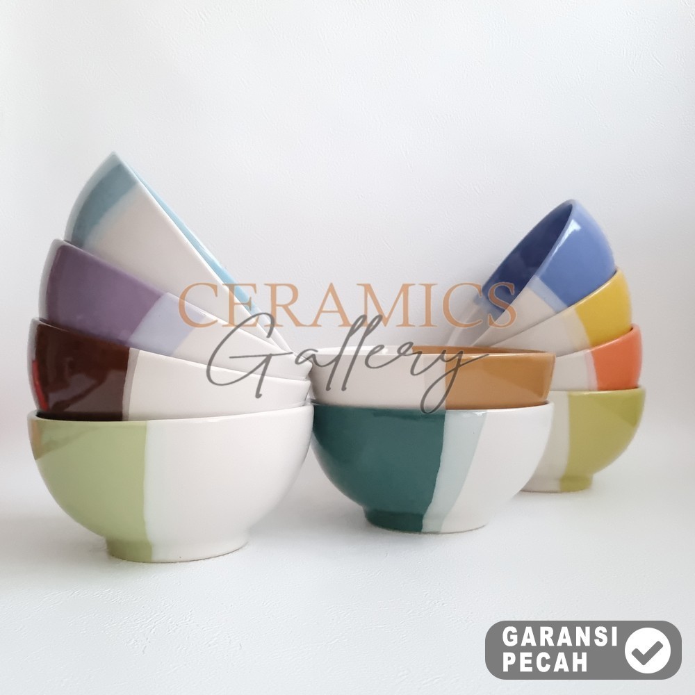 KAIKON 1 ชิ้น Ramen Dinner Bowl 6in Twotone สี Ramen Dinner Bowl 15 ซม. 2 สี