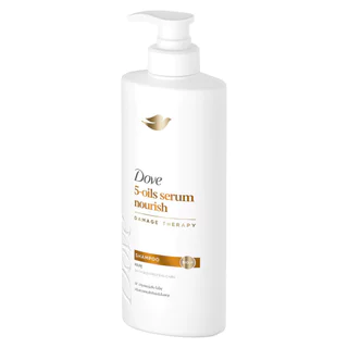 Dove โดฟ แชมพู 5-ออยล์ เซรั่ม นอริช 380 มล.