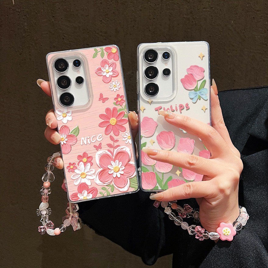 ภาพวาดสีน้ํามันดอกไม้ Tulip เคสโทรศัพท์สําหรับ Remi A1 A2 12 9 9T 13 A5 A4 A3 Pro 13C 12C 10C 10A 9C