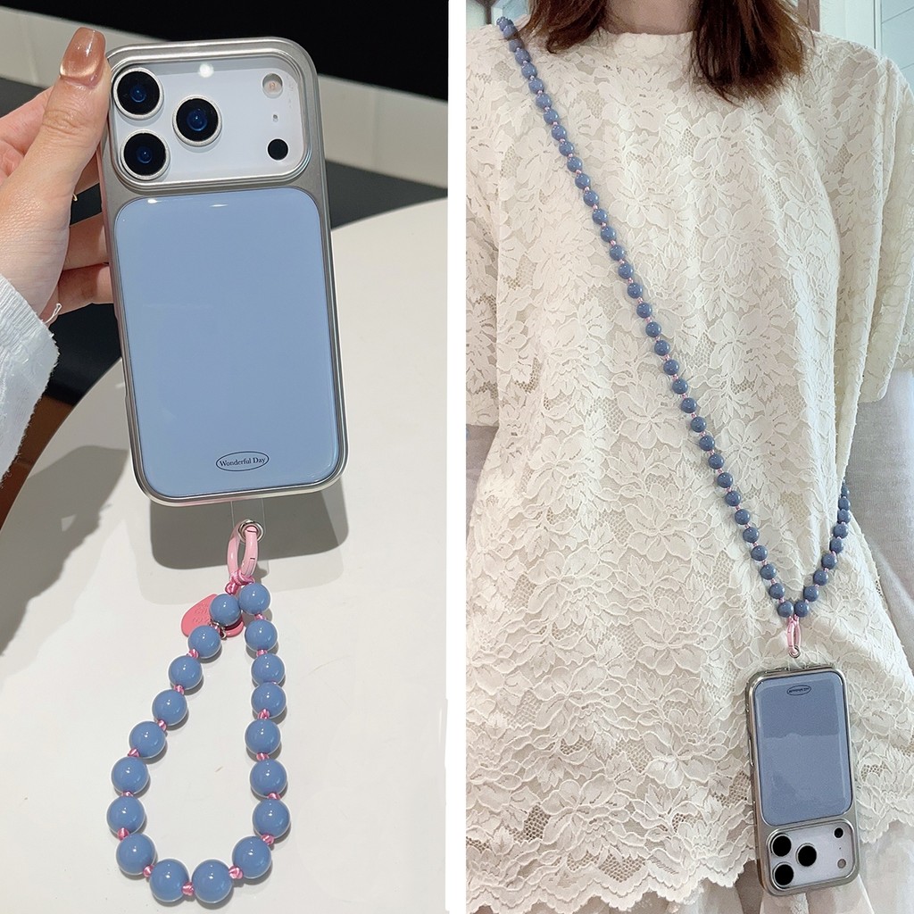 DSN280 สําหรับ iphone กันกระแทกเกาหลีน่ารักเคสโทรศัพท์ 17PROMAX 17 16 ProMax/15 Pro max 16 plus 14 13pro max 16pro 12pro 11XRDetachable Lanyard Feminine การ์ตูน Art ins สายคล้องสําหรับสาว