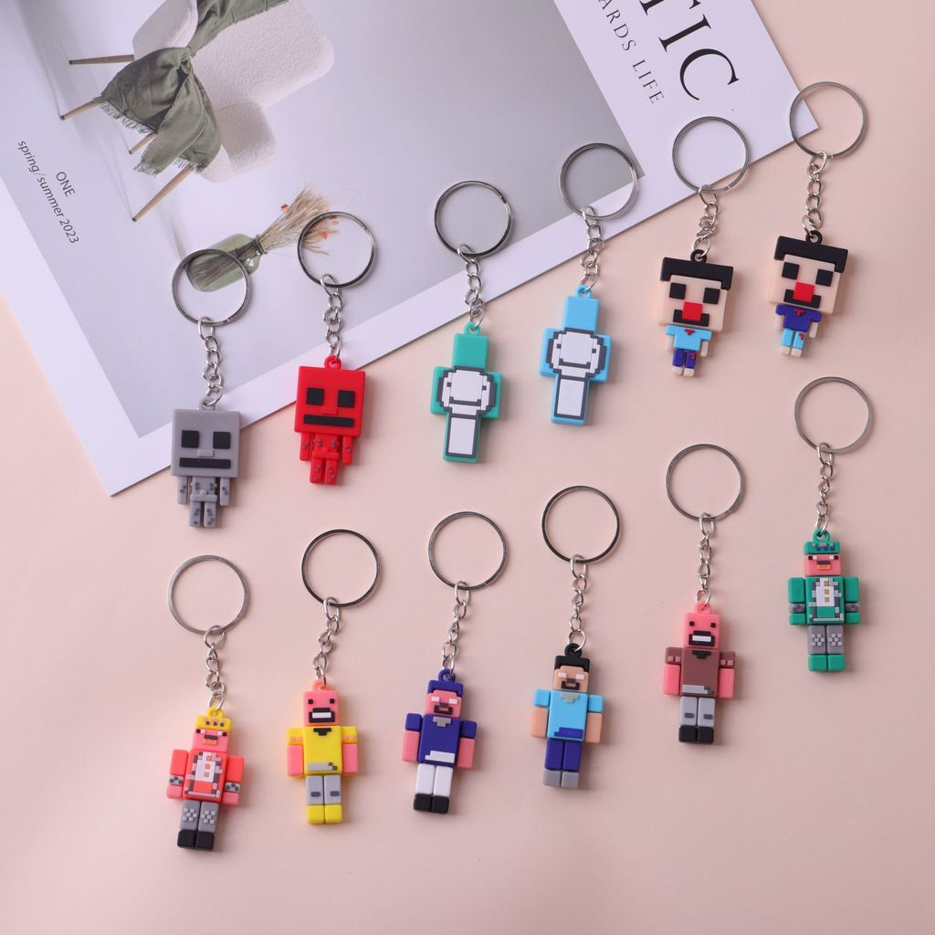 Immortal Totem Minecraft พวงกุญแจยางนุ่มตุ๊กตา Minecraft สินค้าวันเกิด Cultural Creative จี้ 2025.12