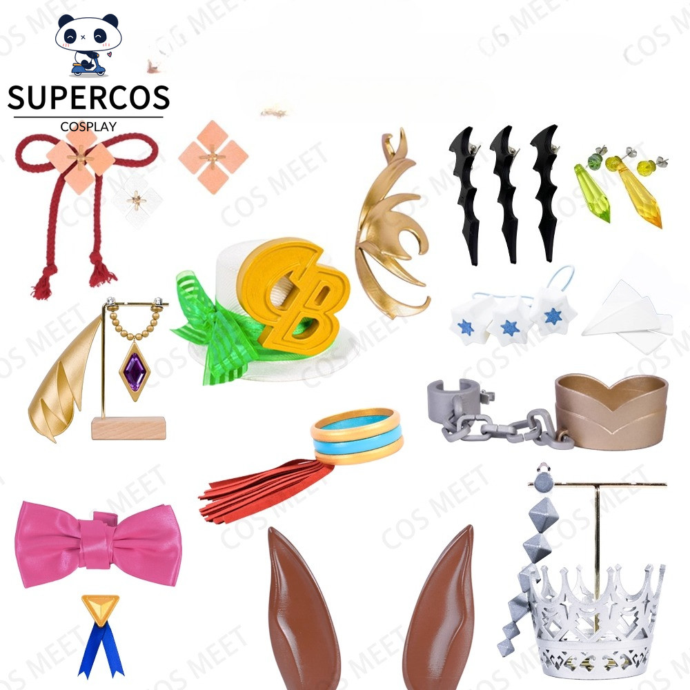 Uam Musume คอสเพลย์ อุปกรณ์สำหรับคาเฟ่อาร์ตจากอนิเมะ Manhattan Café Agnes Tachyon พร้อมของประดับศีรษ