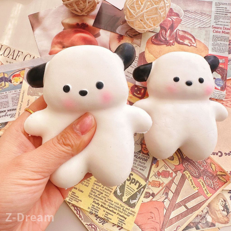 ของเล่นบีบอัด หยิก การ์ตูน พชา สุนัข รีบาวด์ช้า
