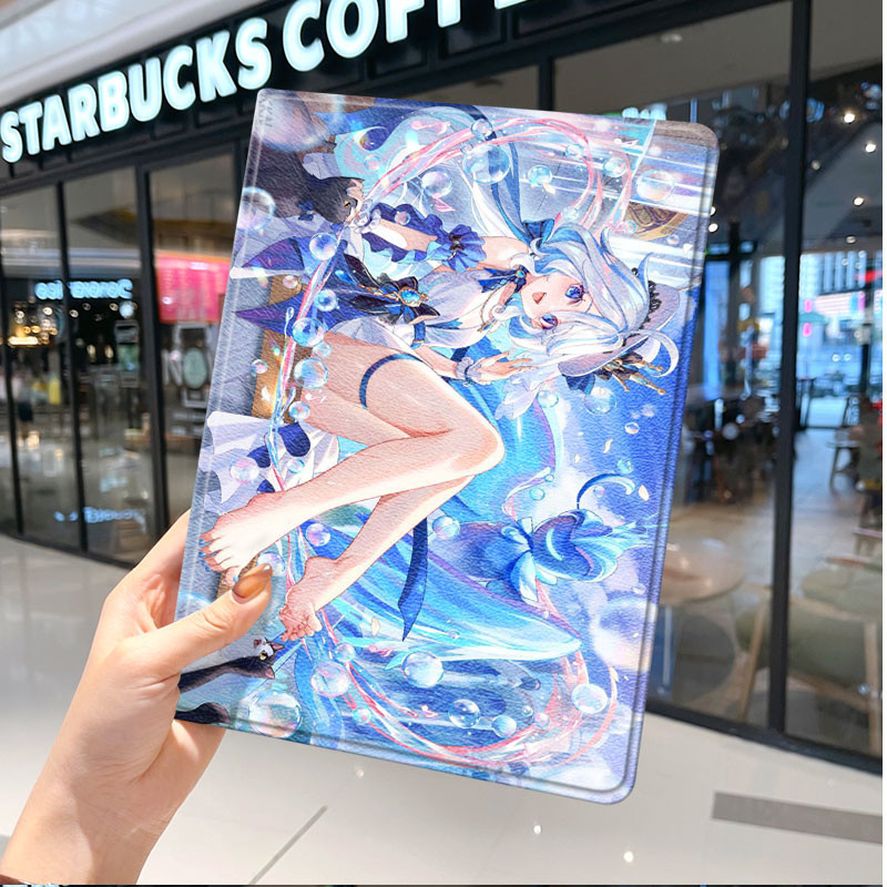 GenshinImpact สําหรับ ipad case pro 2021/2020(12.9in)2024-13in mini5/6/7 โปร่งใส 5th 6th 7th(10.2in)