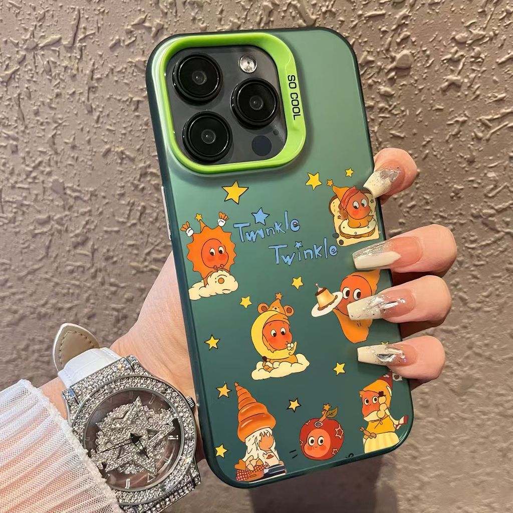 [คลังสินค้าพร้อม] เหมาะสําหรับ Apple 17promax เคสโทรศัพท์ขนมพุดดิ้ง Starman 16e วงเล็บความรู้สึกระดั