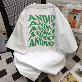 (ผ้าฝ้าย 100%) Luvoro 2026 เสื้อยืด Cotton oversize T-shirt unisex เสื้อยืดสีขาวและดำ ไซส์ใหญ่ รอบคอกลม จากผ้าฝ้ายแท้ 100% สำหรับทั้งผู้ชายและผู้หญิง C1858