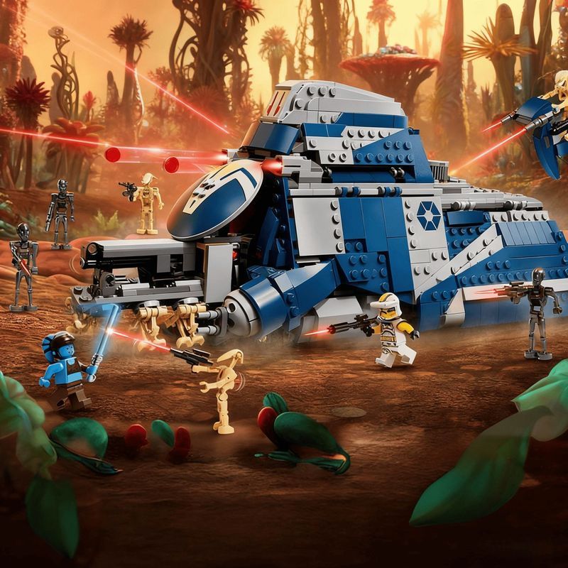 เข้ากันได้กับ Lego Star Wars 75435 Battle of Feilucia Split Forces เรือการขนส่งประกอบของเล่นบล็อกตัว