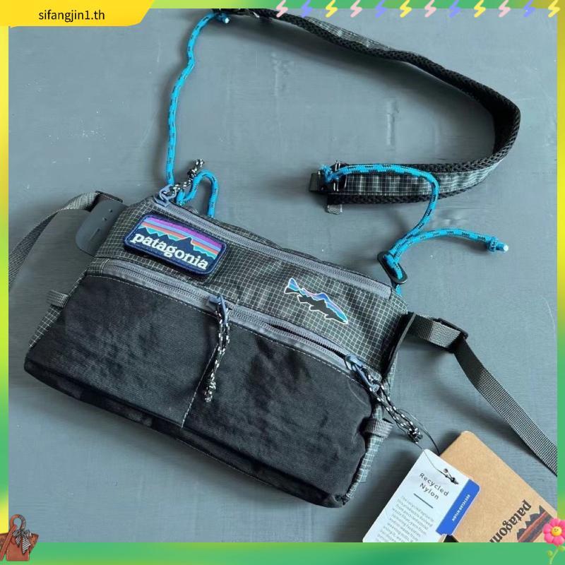 Patagonia Patagonia กระเป๋าสะพายไหล่ลําลองผู้ชายกระเป๋า Messenger ฟังก์ชั่นกีฬากันน้ําบินกระเป๋าปลา