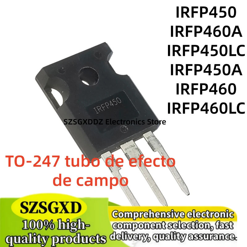 5PCS IRFP450 IRFP450A IRFP450LC IRFP460 IRFP460A IRFP460LC TO-247 ทรานซิสเตอร์ภาคสนาม-เอฟเฟกต์ในสต็อ
