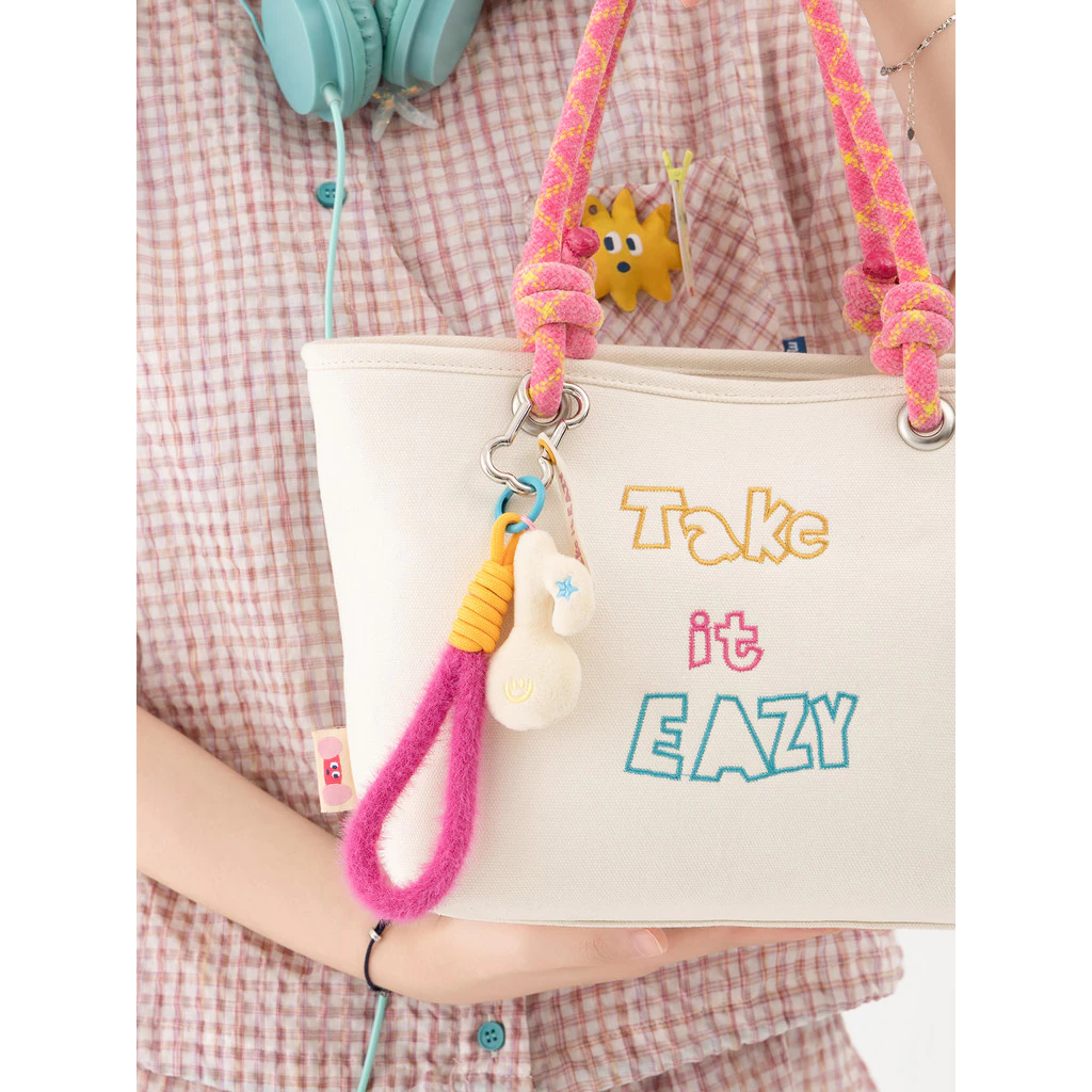 Ruosu Good Product น่ารัก High-End Plush สายรัดข้อมือตุ๊กตารวมกระเป๋าโทรศัพท์มือถือ Key จี้เครื่องประดับ All-Match thumbnail 3