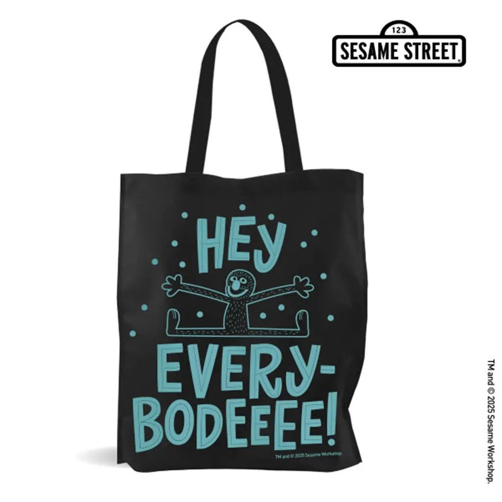Se-ed (ซีเอ็ด) : SST7-กระเป๋าสปันบอนด์ : SESAME STREET-7F Spunbond Bag (SST7F-SPB-35.5-BK) W35.5xH40xB10 cm.