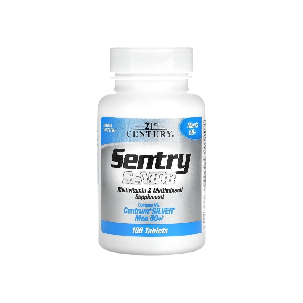21st Century Sentry Senior  Multivitamin & Multimineral Supplement  Men's 50+ 100 Tablets