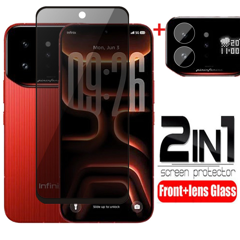 2in1 ความเป็นส่วนตัวกระจกนิรภัยสําหรับ Infinix หมายเหตุ 60 Ultra 60Ultra 60Pro Note60 9H คลุมทั้งหมด