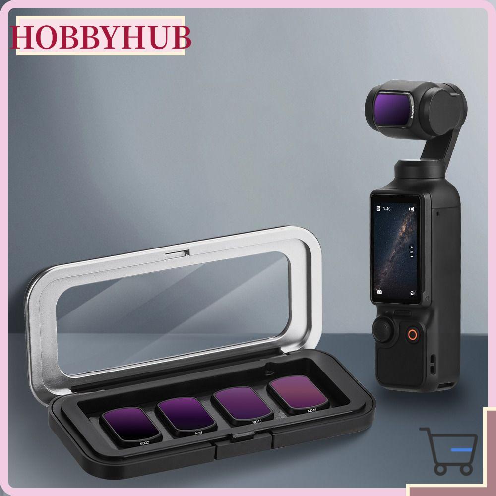 HOBBYHUB EPEAA ตัวกรองกระเป๋าถือ,กันฝุ่นป้องกันรอยขีดข่วนเลนส์กล่องเก็บ,แม่เหล็กมินิเลนส์ป้องกันเครื่องประดับ Hard สําหรับ DJI Osmo Pocket 3