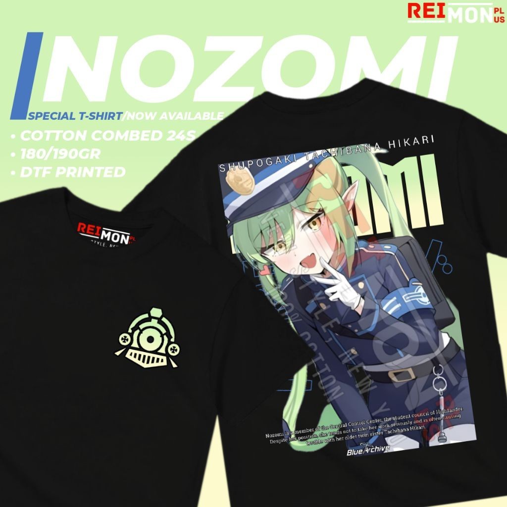 【เตรียมจัดส่ง】เสื้อยืดเกม Tachibana Nozomi Blue Archive 2026