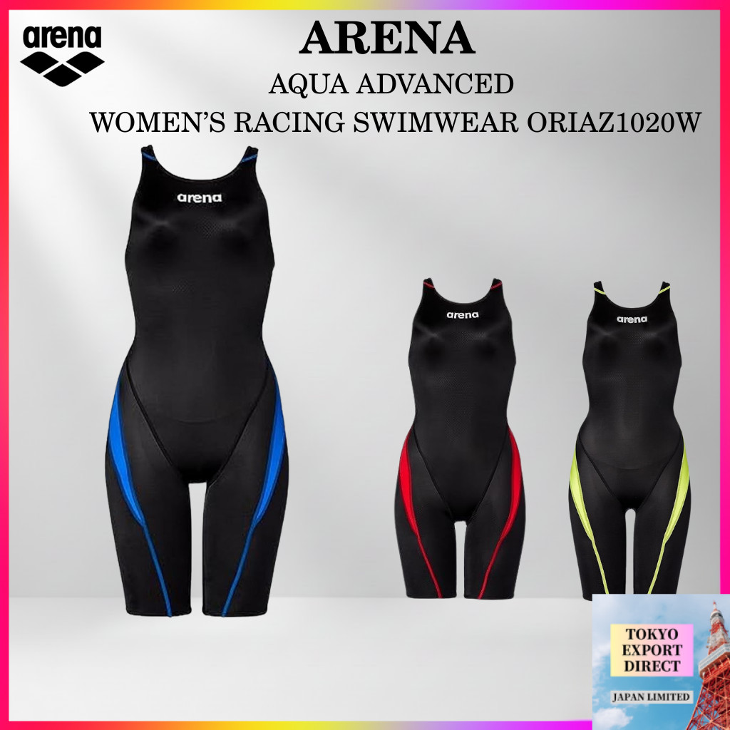 arena ORIAZ1020W ชุดว่ายน้ำแข่ง ผู้หญิง ชุดว่ายน้ำแบบขาเว้าสูง