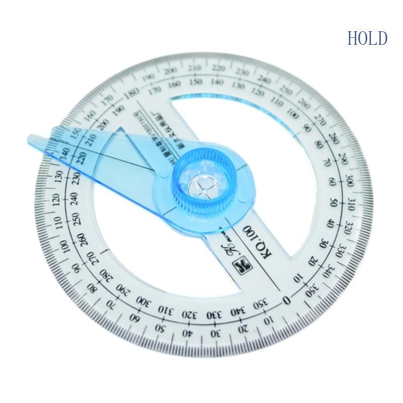 ฤดูร้อน 360 องศาวัดมุมวงกลมเครื่องวัดมุม 360 องศาพลาสติกไม้โปรแทรกเตอร์สําหรับห้องเรียนโรงเรียนสํานั