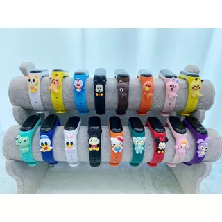 นาฬิกา LED สําหรับเด็ก Superhero & Cartoon - 6 สี Choices สายซิลิโคนทนทาน Time-Displaying ของเล่นสําหรับเด็ก
