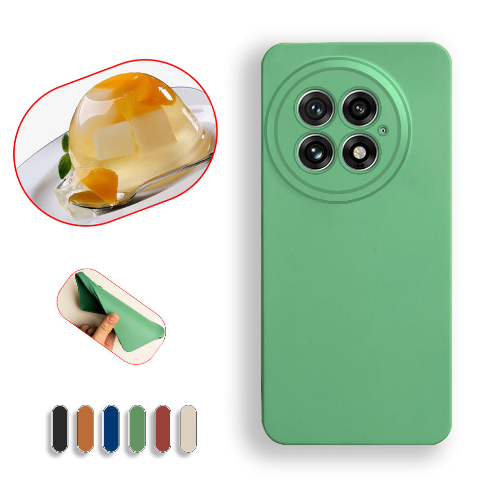 Liquid Jelly สําหรับ OnePlus 13 CPH2655 CPH2653 PJZ110 CPH2649 Skin-like Soft TPU ยางซิลิโคน Slim Fi