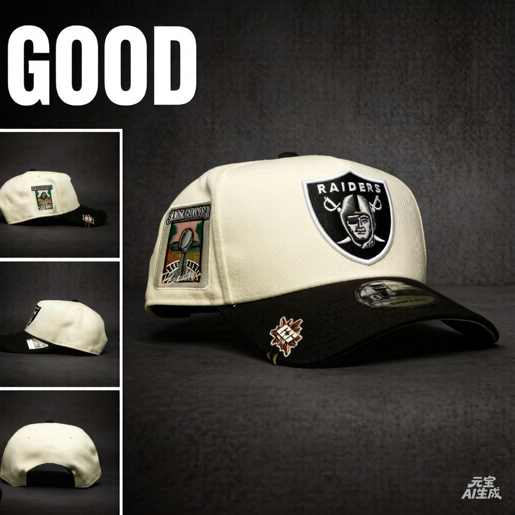 ใหม่ ERA 9FIFTY A-FRAME CHROME/BLACK LAS VEGAS RAIDERS SNAPBACK W/ SUPER BOWL ด้านข้าง PATCH-ไม่มีอุปกรณ์เสริมหลายสีปักกลางแจ้ง