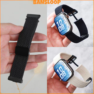สายรัดไนลอนอ่อน for Huawei Watch Fit 5 4 3 / 5 Pro / 4 Pro สายรัดข้อมือแม่เหล็กถักหายใจปรับได้อุปกรณ์เสริม