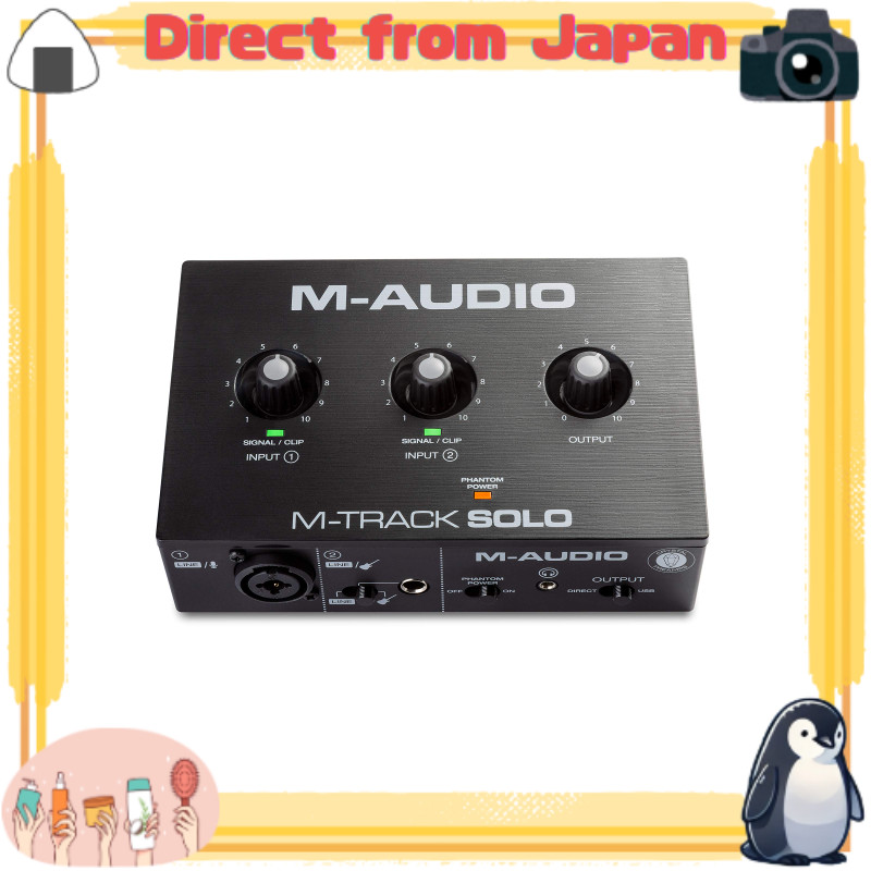 M-Audio อินเทอร์เฟซเสียง USB พร้อมซอฟต์แวร์ทำเพลง สำหรับ Mac/Win การเล่นสด ถ่ายทอดสด บันทึกเสียงที่บ