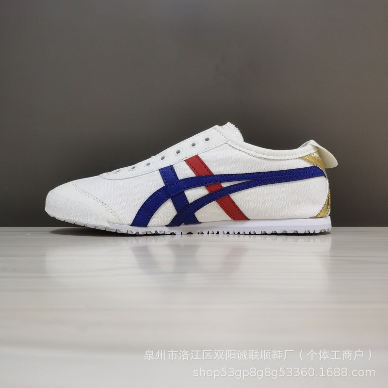 รองเท้า รองเท้า Tiger Onizuka Tiger Casual Summer Slip-On รองเท้าผ้าใบผู้ชายผู้หญิงรองเท้าผ้าใบ