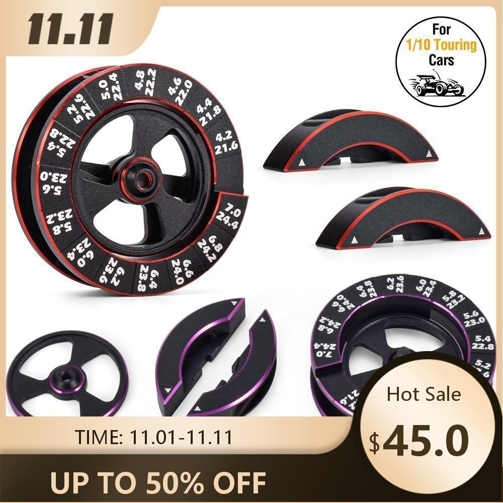 9IMOD RC แชสซี Droop Gauge วัดวงกลม Droop Gauge Range 21-25 มม.สําหรับ 1/10 on-road Touring รถบํารุงรักษาอัพเกรด