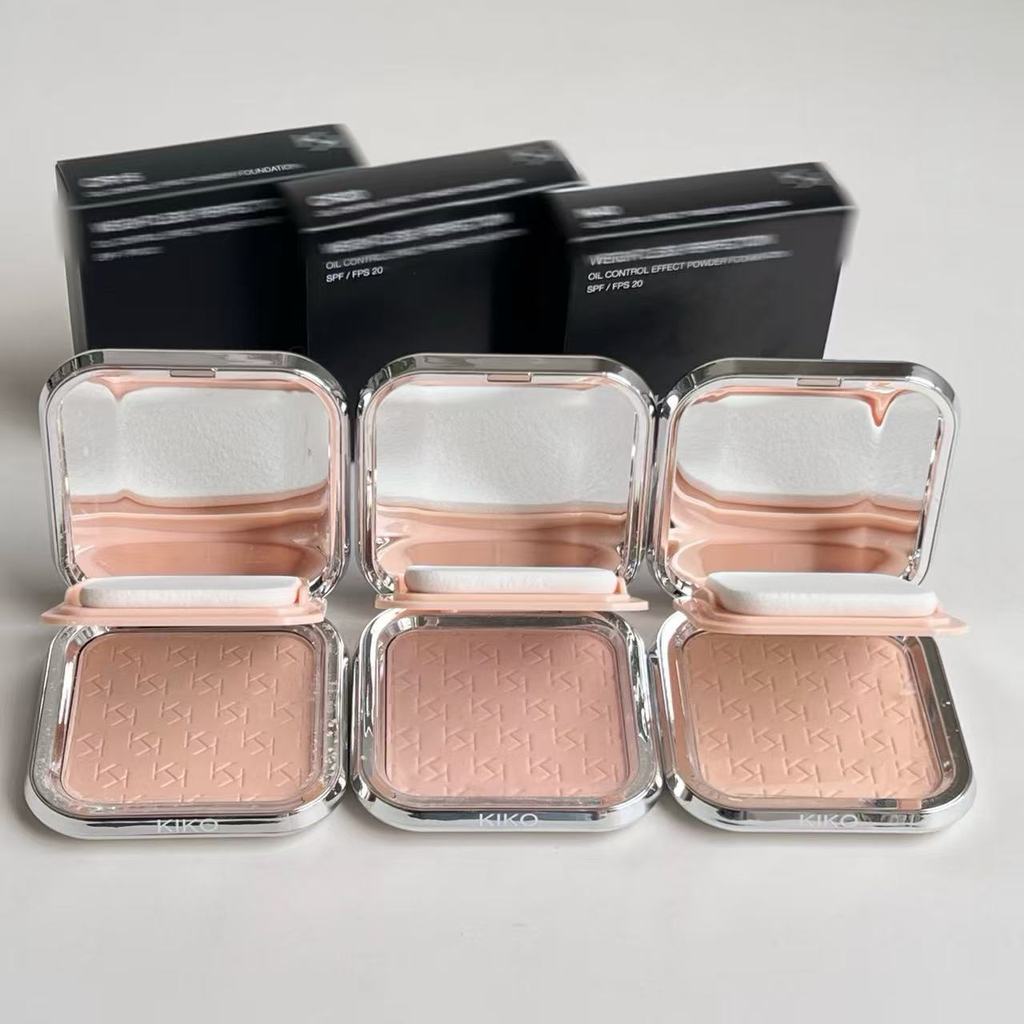 K1k0 แป้งอัดแข็งควบคุมความมัน CR15#CR20#N40#补妆细腻蜜粉控油12G12.6