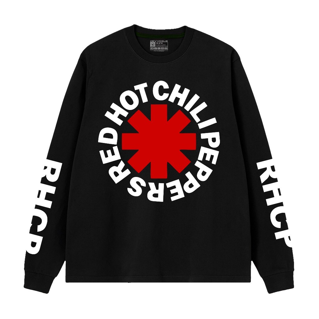 Dragon Clothing Long Sleeve Rib Rhcp Logo T-shirt Band Combed 24s