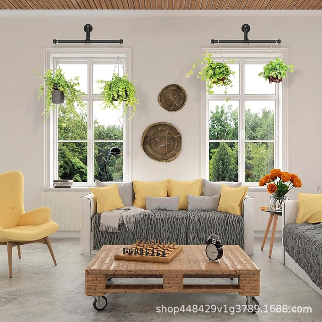 Retro เหล็ก Residential Heavy-Duty เสื้อผ้าตู้เสื้อผ้าติดผนังอุตสาหกรรมสไตล์ Bracket แขวนโลหะ Commer