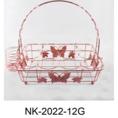 ตะกร้าเหล็ก Aqua Square 12 ถ้วย RoseGold NK-2022-12G - NK-2022-12G