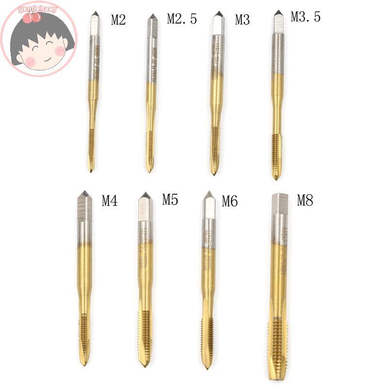 Gent M2/M2.5/M3/M3.5/M4/M5/M6/M8 HSS เมตริกตรงขลุ่ยสกรูแตะปลั๊ก EN