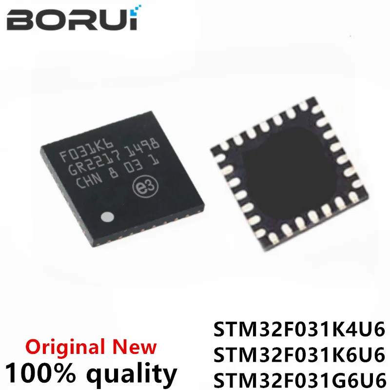 (1 ชิ้น) 100% ใหม่ STM32F031K4U6 F031K4 STM32F031K6U6 F031K6 STM32F031G4U6 F031G4 STM32F031G6 F031G6