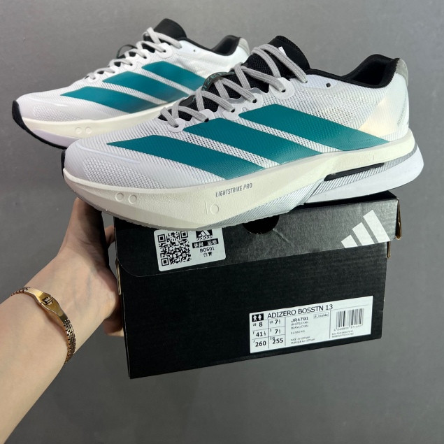 Boston 13 รองเท้าวิ่งผู้ชายและผู้หญิงแผ่นคาร์บอน Adizero Adios Pro 4 รองเท้ากีฬา JR4791
