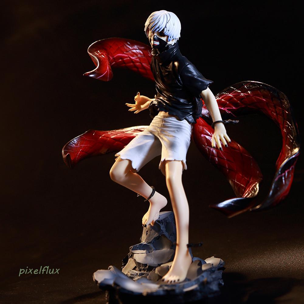 PIXELFLUX Ken Kaneki รูปของสะสม 1/8 Scale 2 หัวตกแต่ง Action Figure