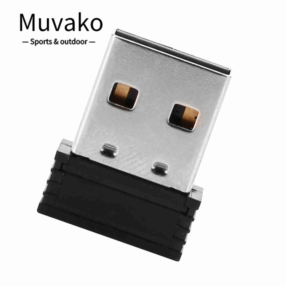 MUVAKO ANT+ Mini USB Receiver, พกพาสะดวกน้ำหนักเบา, ส่งสัญญาณไร้สายสำหรับ Zwift/Wahoo/Bkool
