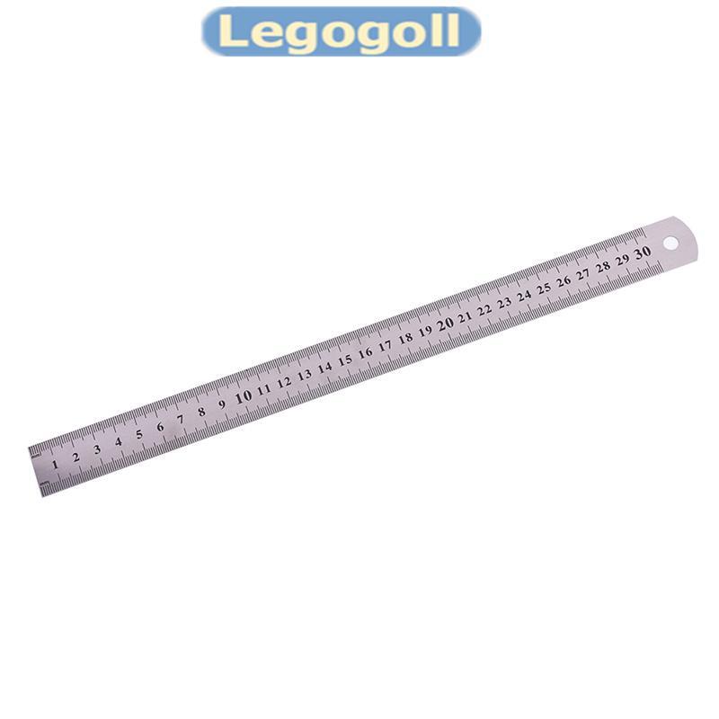 Legogoll METAL RULER สแตนเลสขอบตรงวาดตัดกันลื่นกลับใหม่