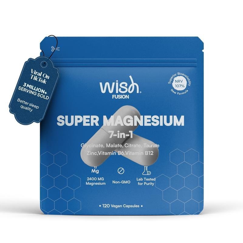 7 in 1 Super Magnesium Glycinate Complex - Dietary Supplement for Optimum Health, Healthcare, Vitami
