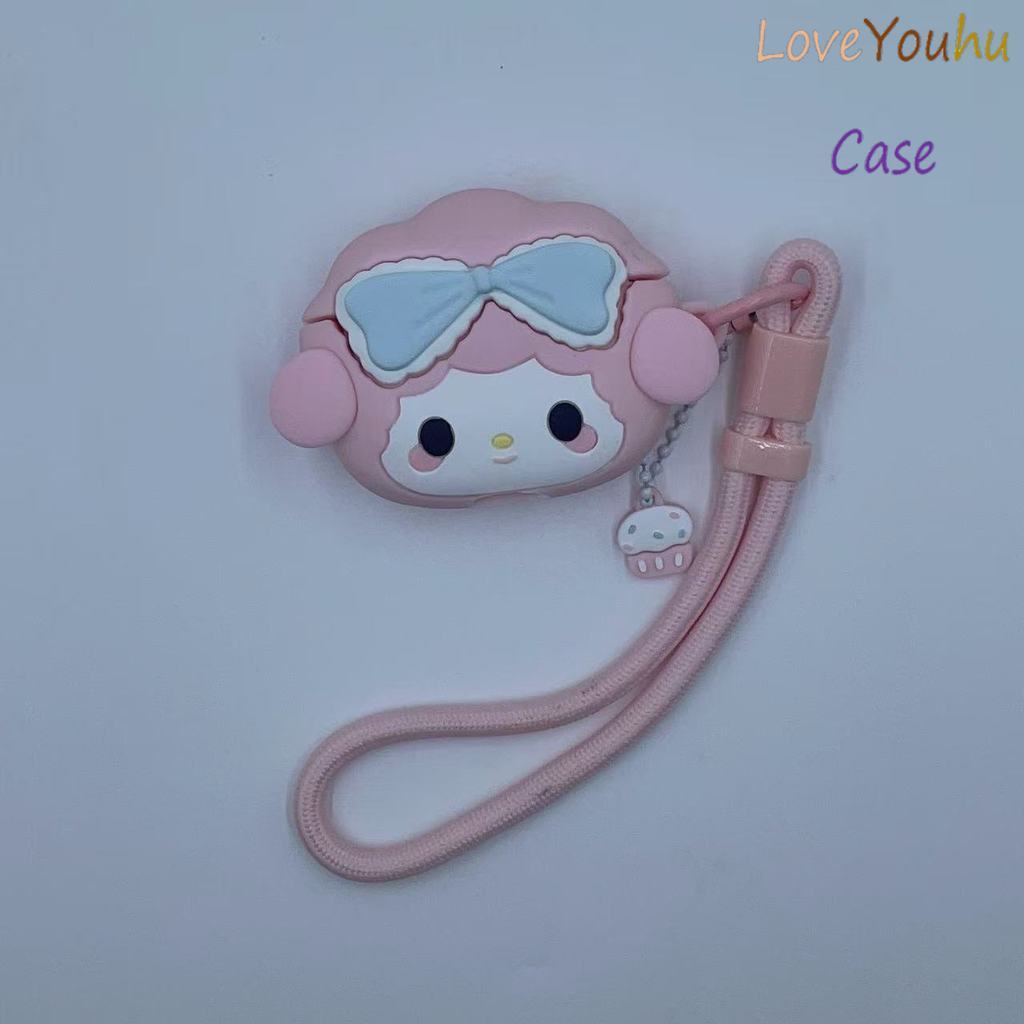 Loveyouhu สําหรับ GOOJODOQ J201 J206 J228 J229 หูฟัง Case & Lanyard รูปแบบโบว์สร้างสรรค์