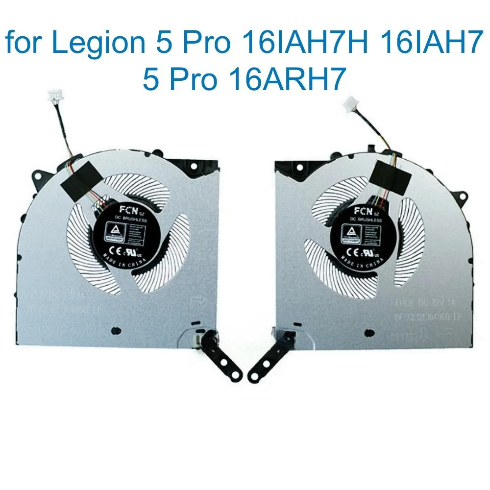 CPU GPU พัดลมระบายความร้อนสําหรับ Lenovo Legion 5 Pro 16IAH7H 82RF 16IAH7 82s0 16ARH7 82RY 16ARH7H 8